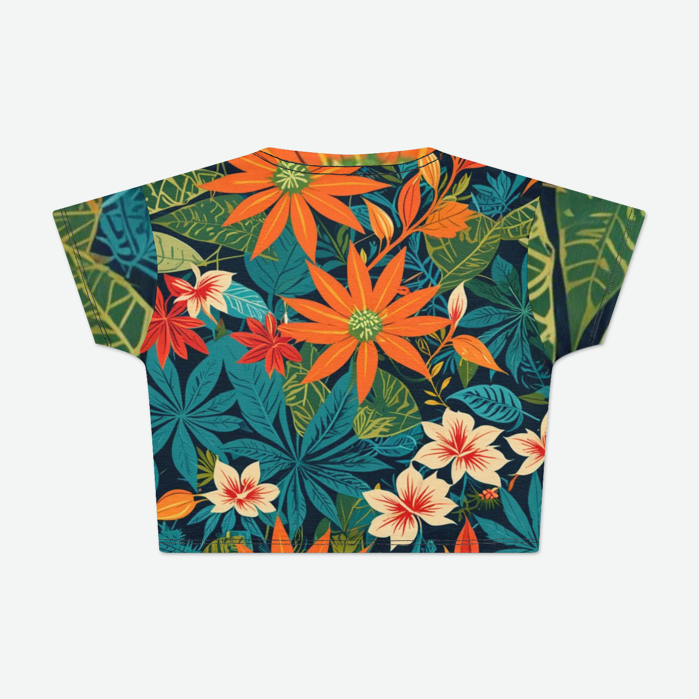 cropped tropic Womens Crop Tee