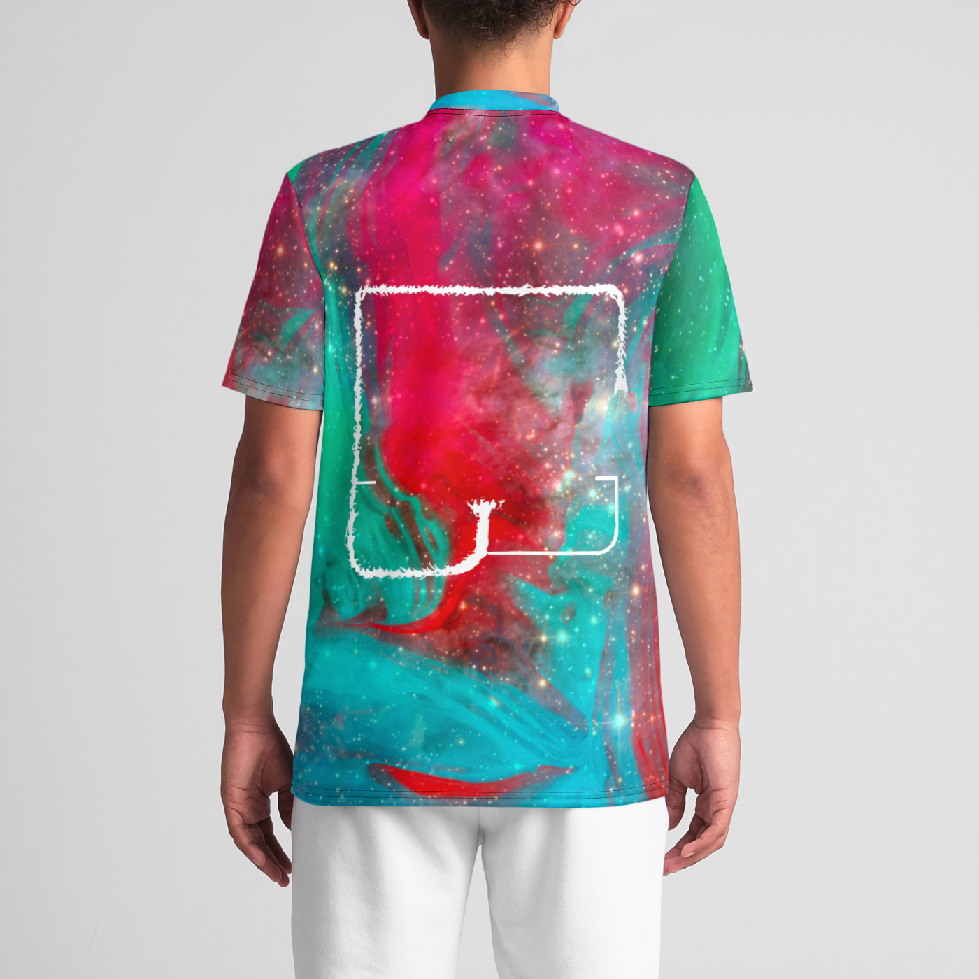 space strain 1 Mens Sports Relaxed Vneck Jersey