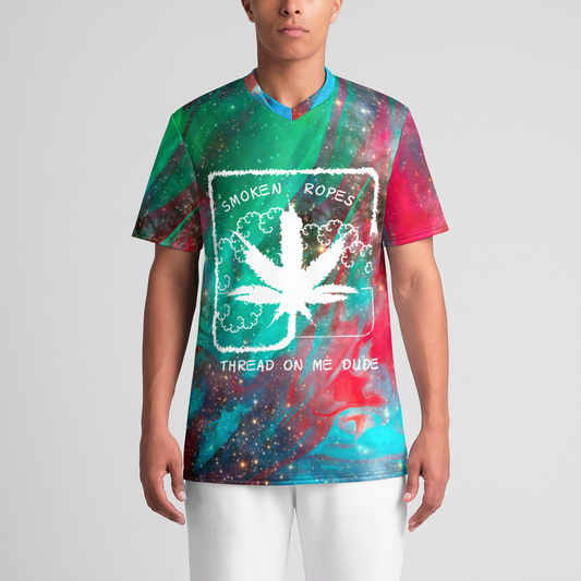 space strain 1 Mens Sports Relaxed Vneck Jersey
